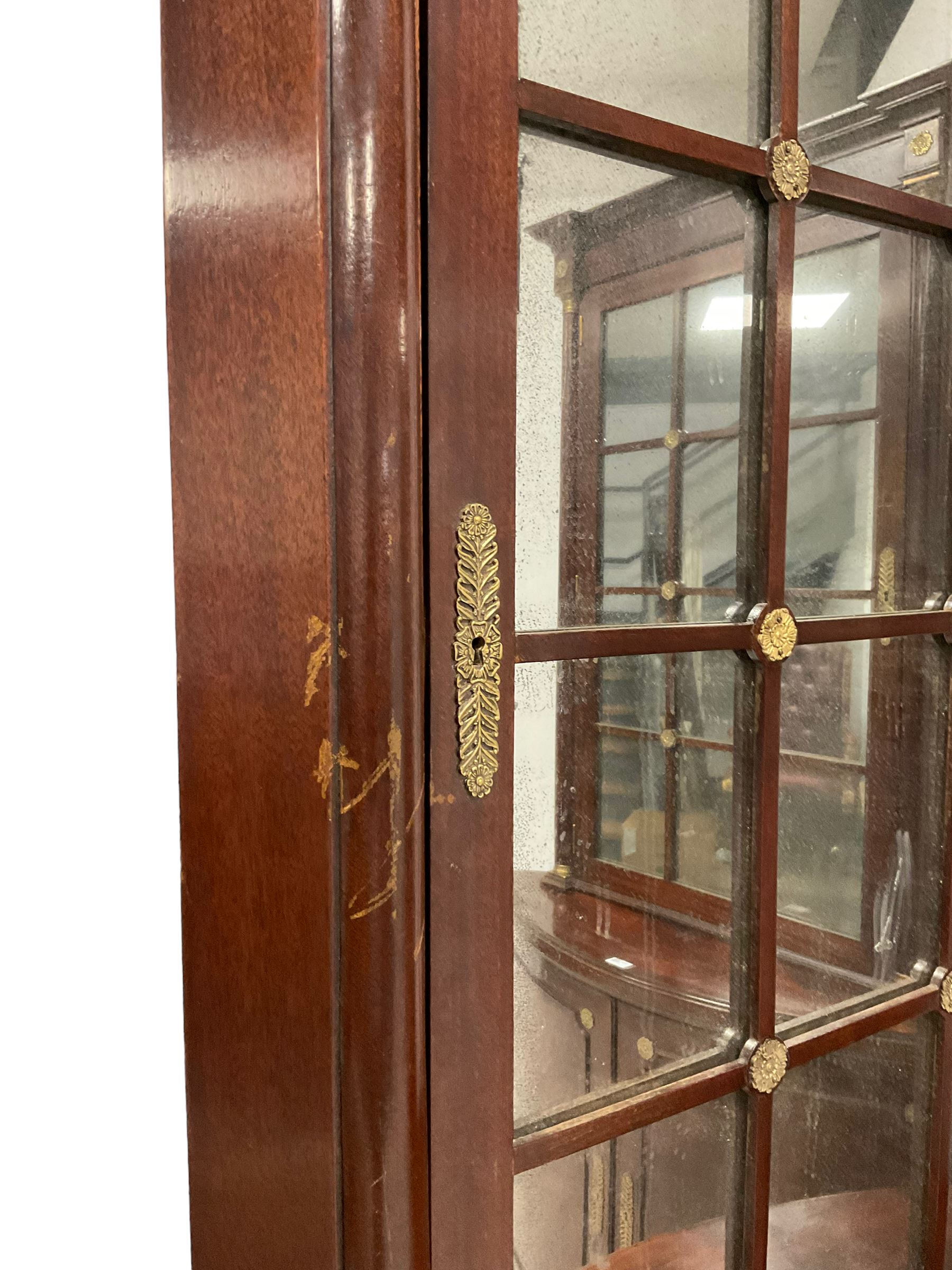 Pair of French Empire design corner cabinets - Image 9 of 10