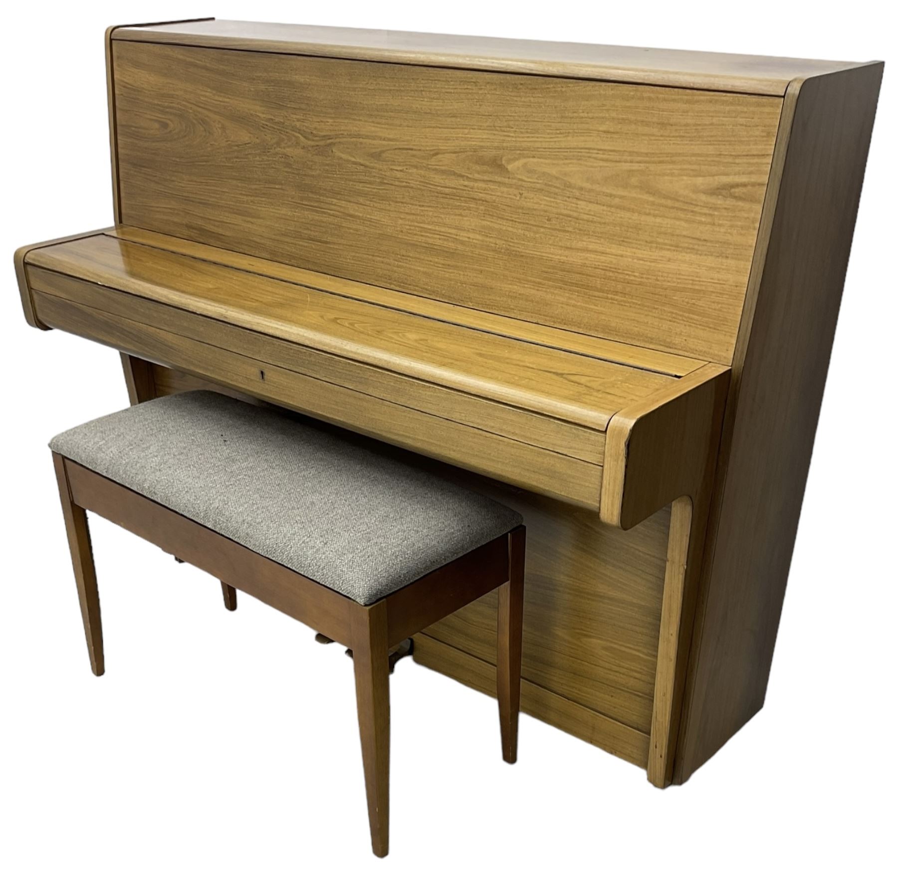 Welmar - walnut cased upright piano - Image 7 of 7