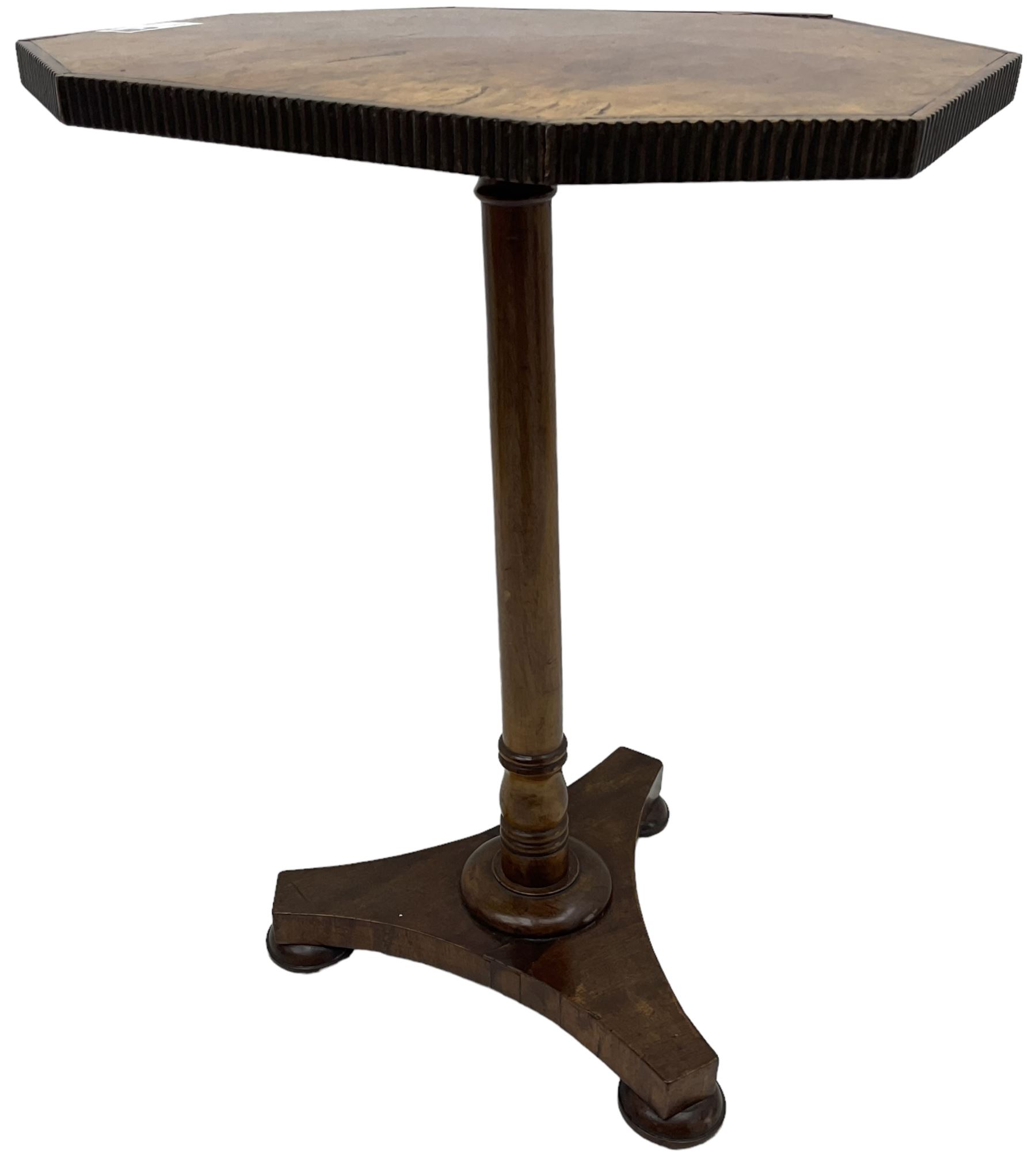 Simkin of London - 19th century figured walnut and mahogany occasional table - Image 3 of 5