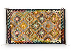 Chobi Kilim multi-coloured rug