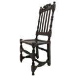 Jacobean oak hall chair