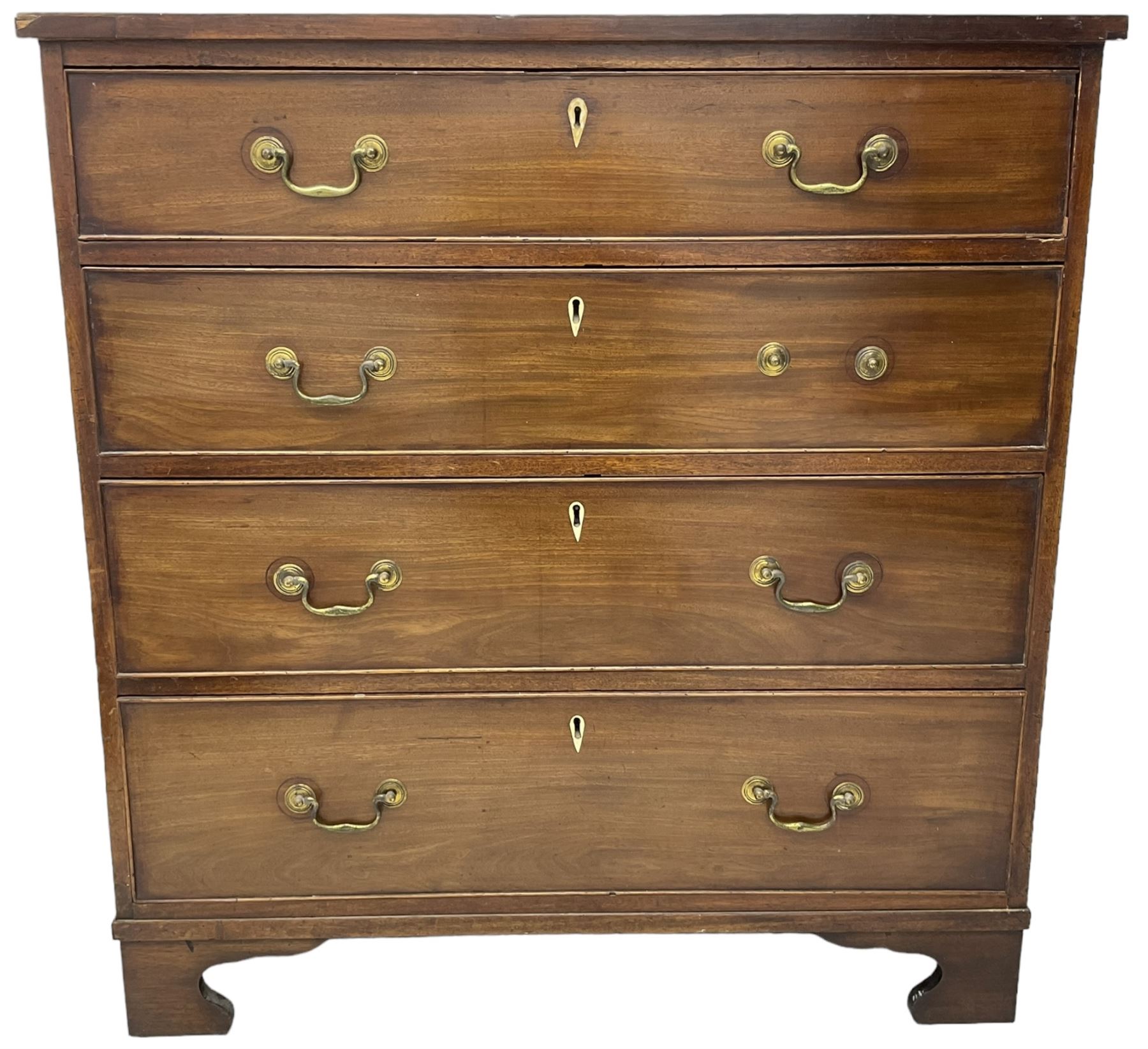 Georgian mahogany straight-front chest