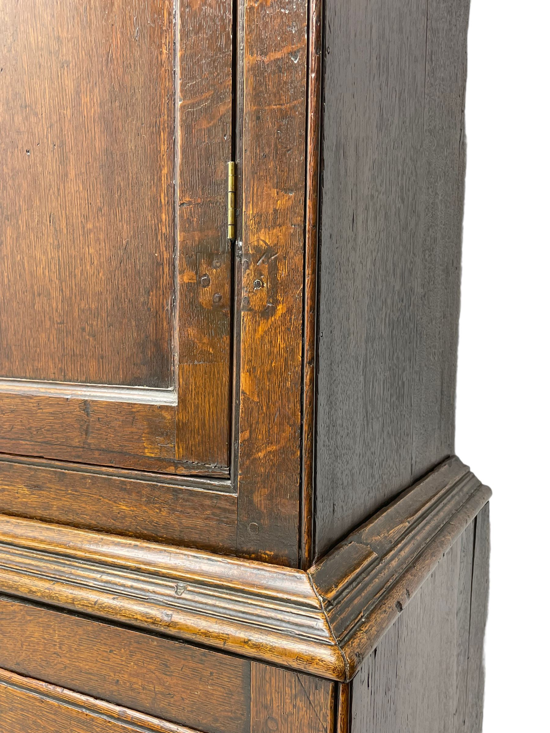 George III oak livery cupboard - Image 10 of 14