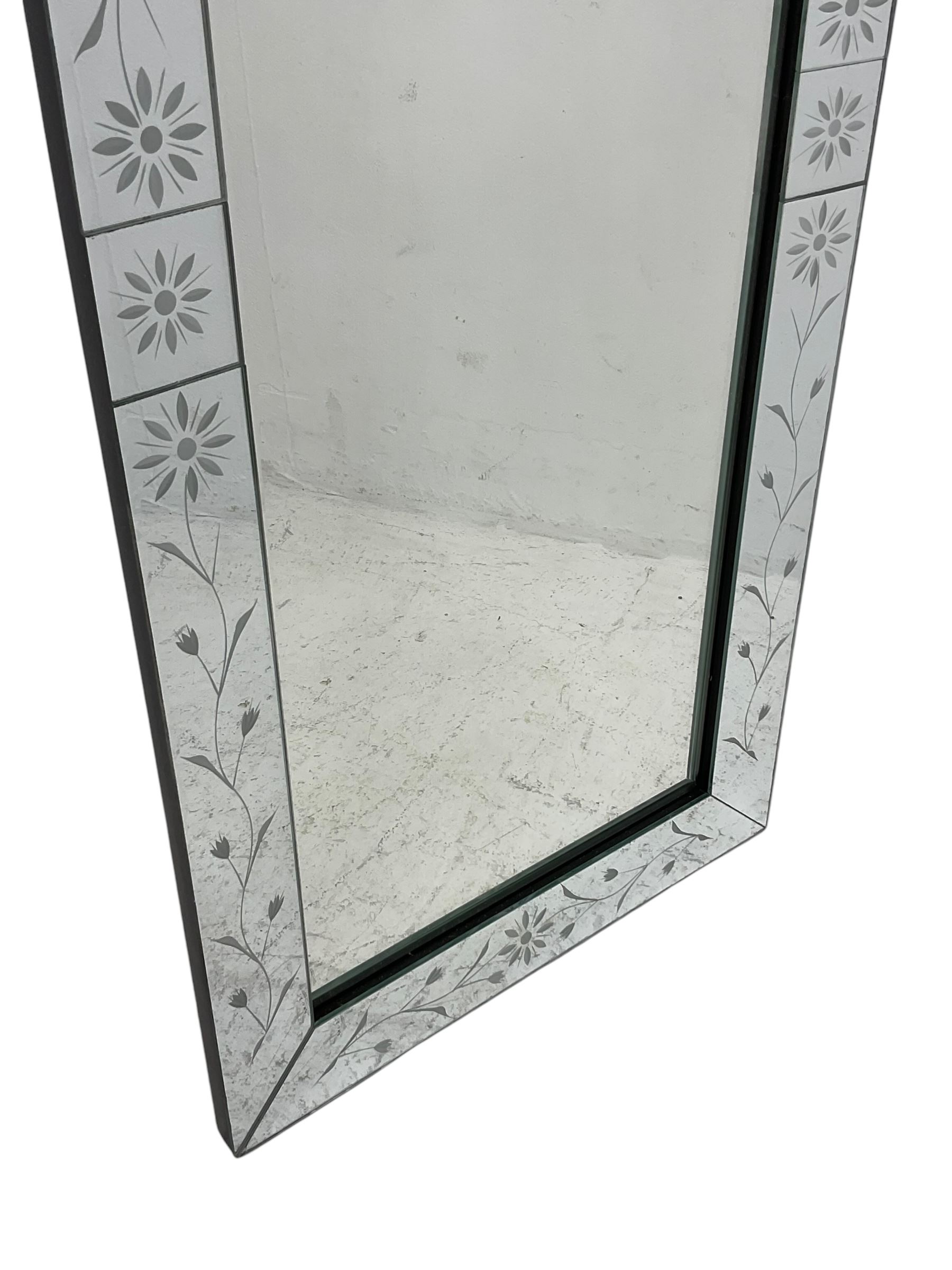 Laura Ashley - rectangular bevelled frameless mirror - Image 3 of 4