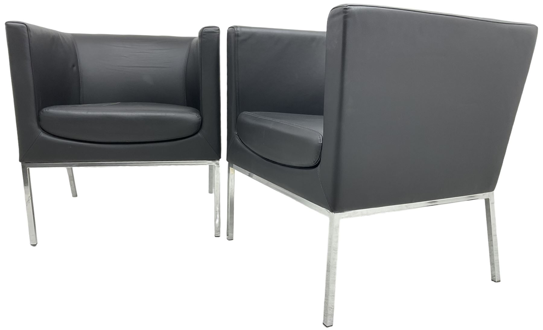 Orangebox - pair of contemporary 'Drift' tub armchairs - Image 2 of 7