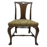 Mid-18th century mahogany side chair