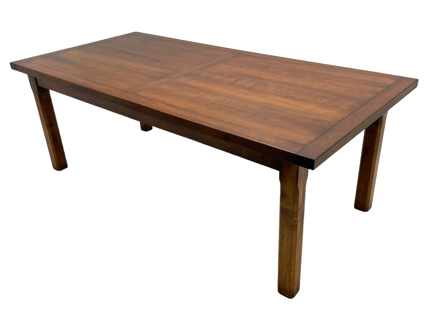 Contemporary French farmhouse design cherry wood dining table - Image 9 of 10