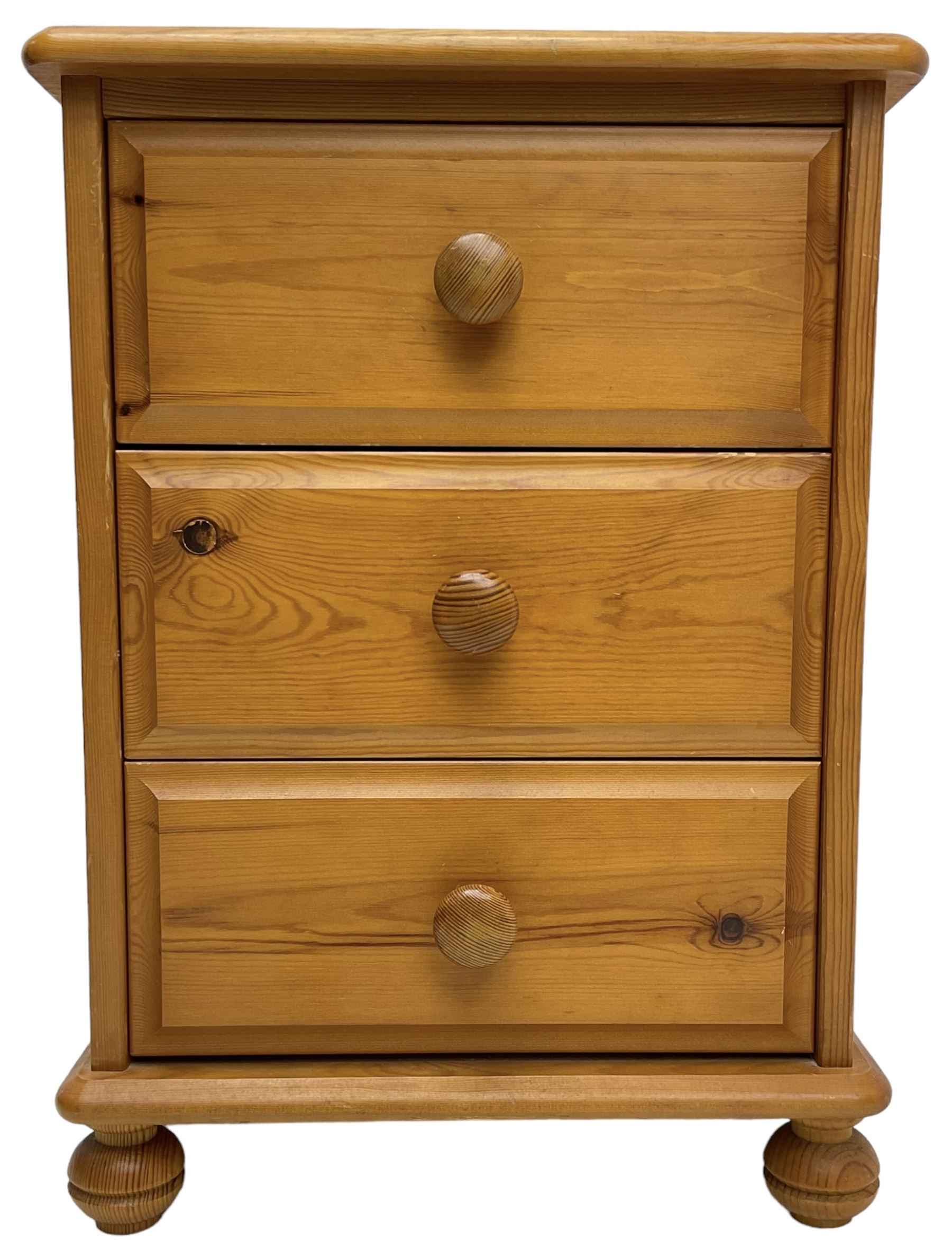 Polished pine chest - Image 6 of 12