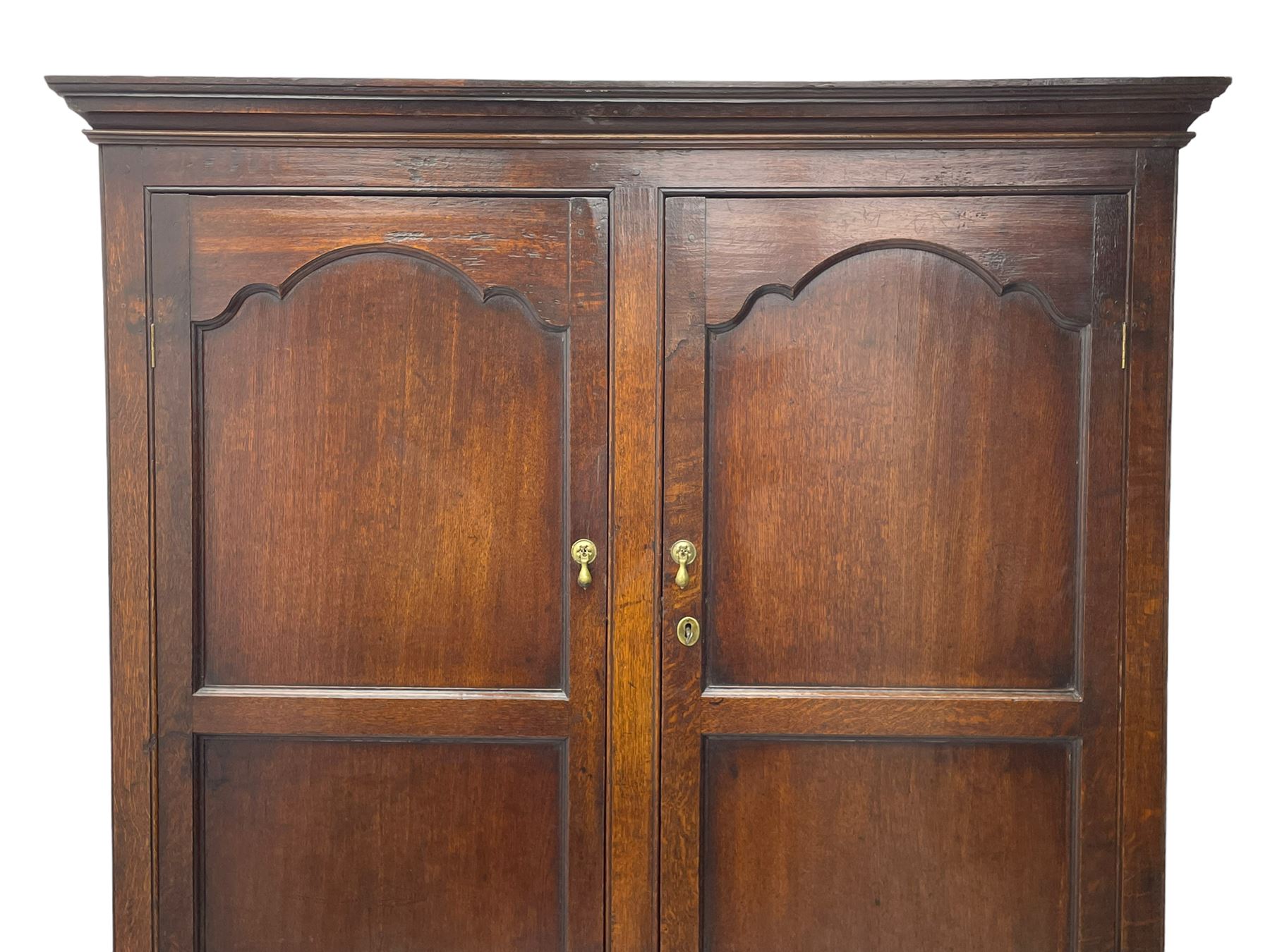 George III oak livery cupboard - Image 5 of 14