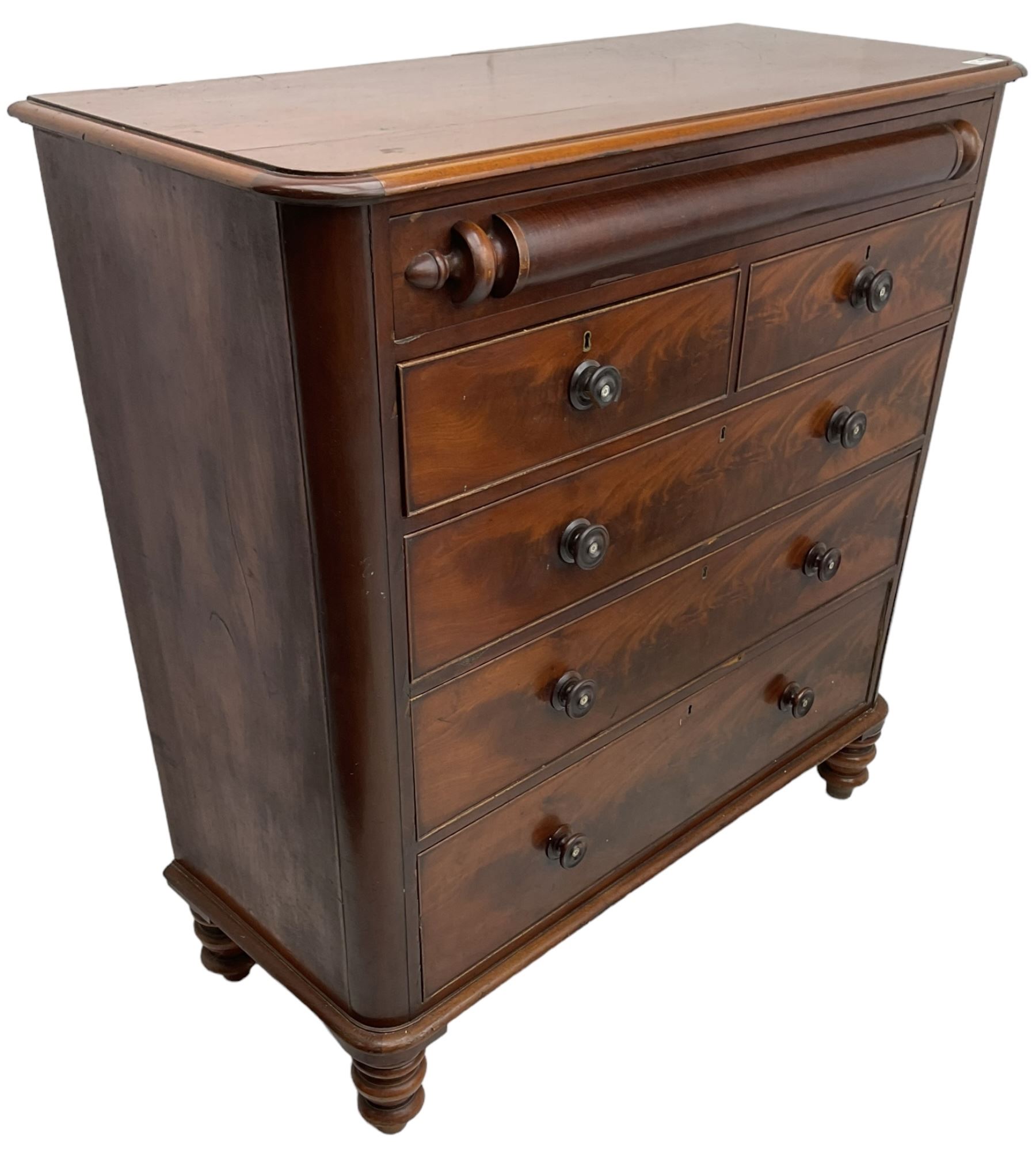 Victorian mahogany chest - Image 4 of 7