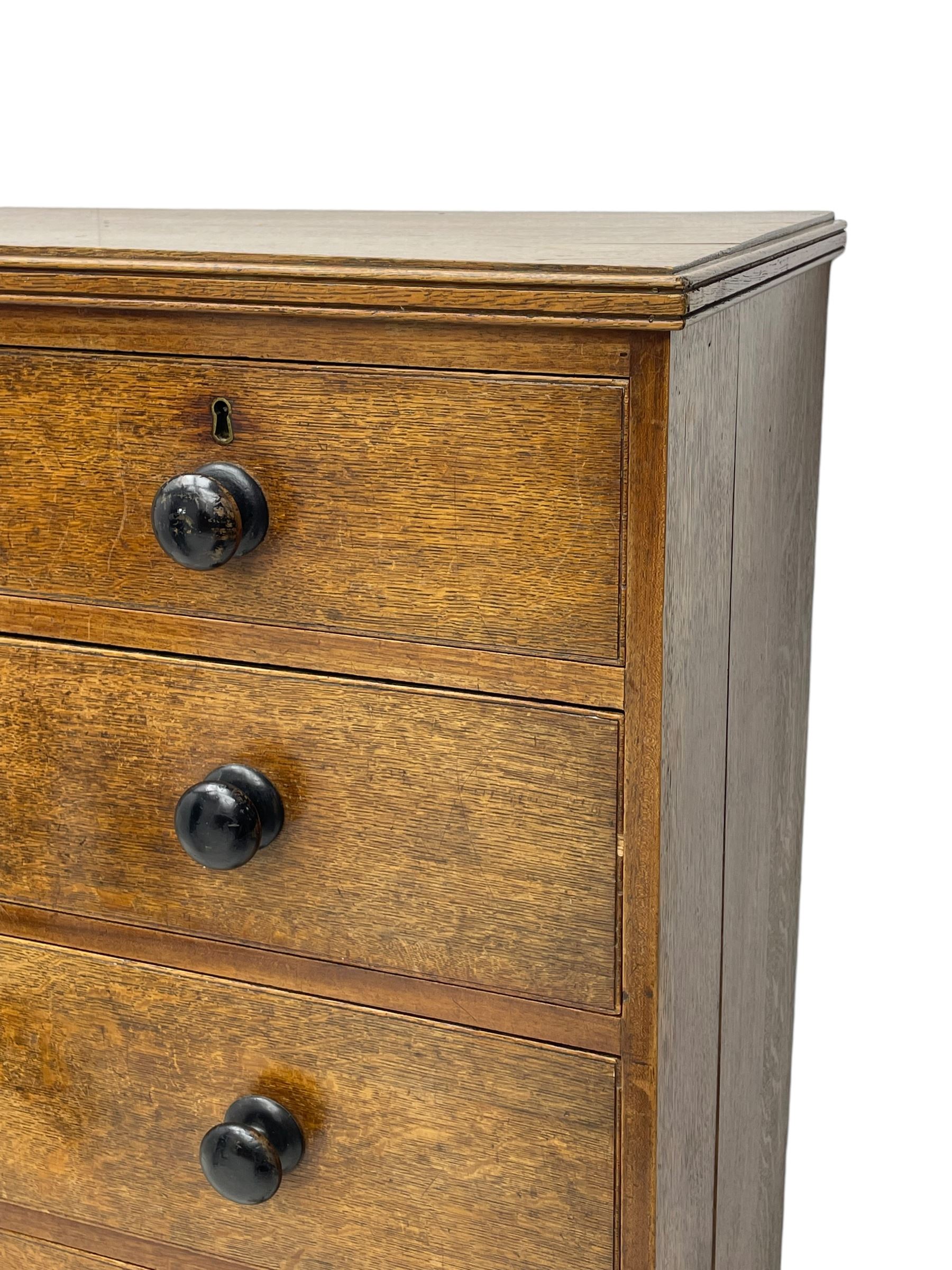 Georgian oak chest - Image 4 of 5