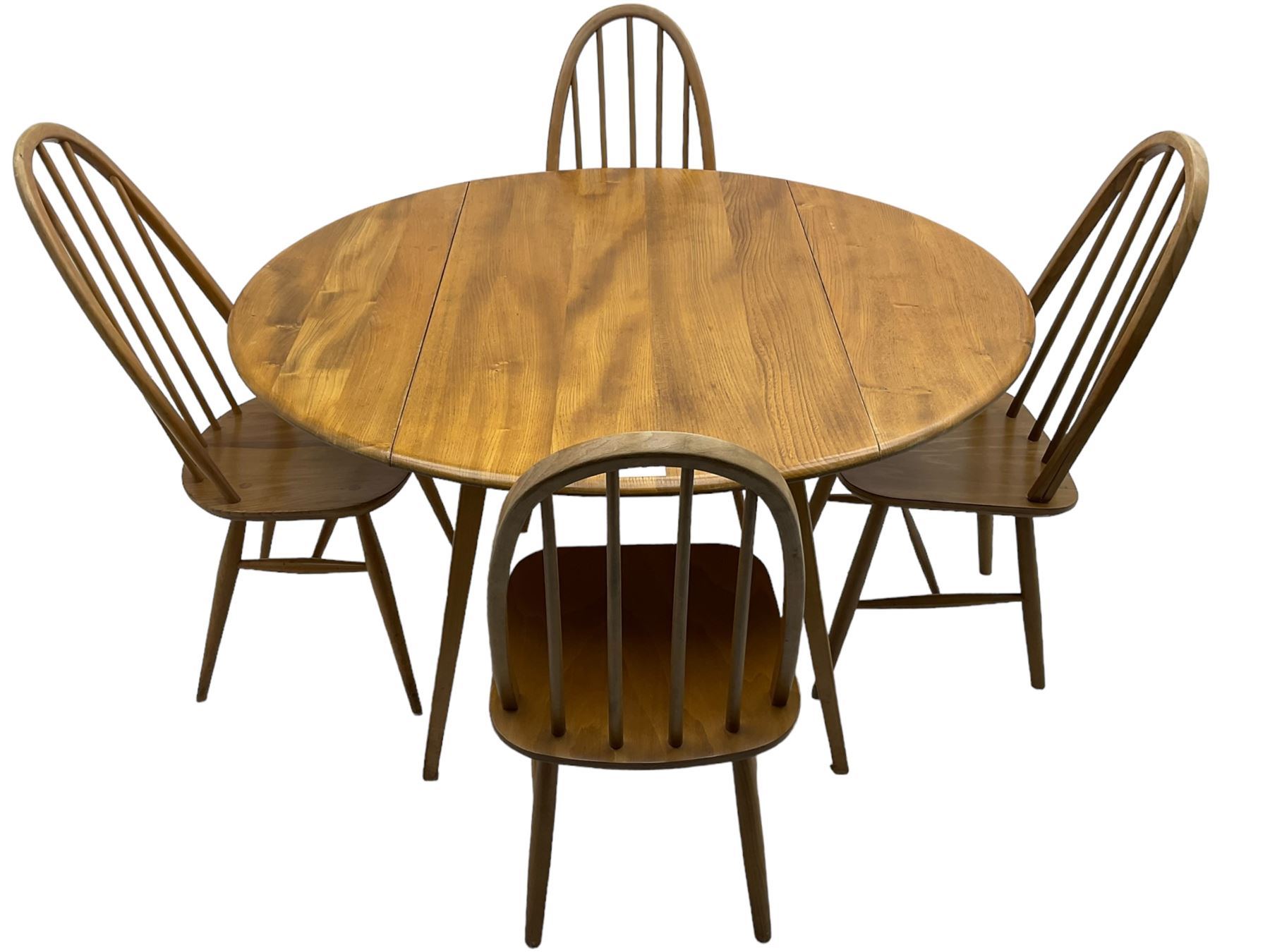 Ercol - elm and beech dining table - Image 5 of 7