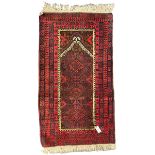 Persian Baluch prayer rug