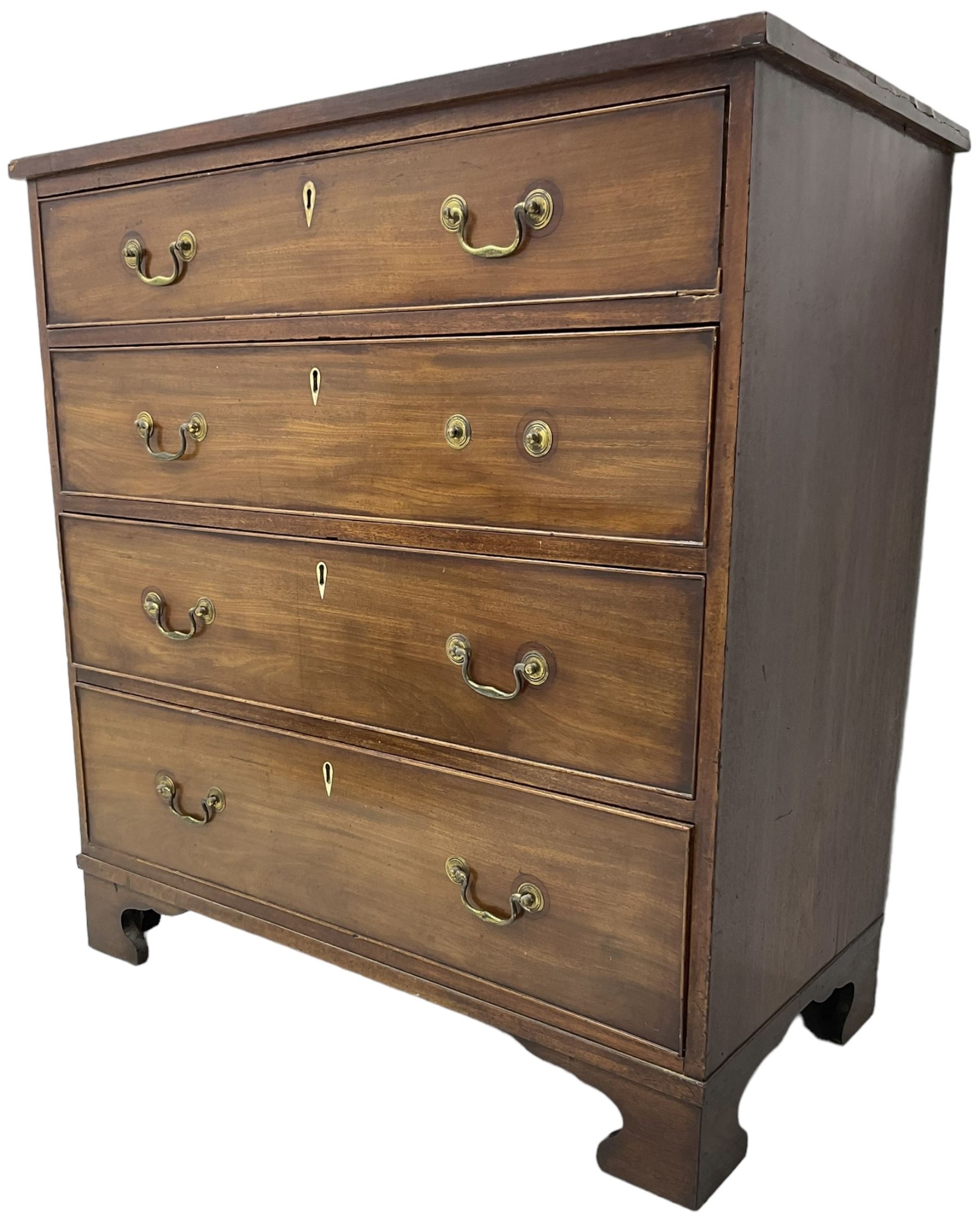 Georgian mahogany straight-front chest - Image 5 of 6