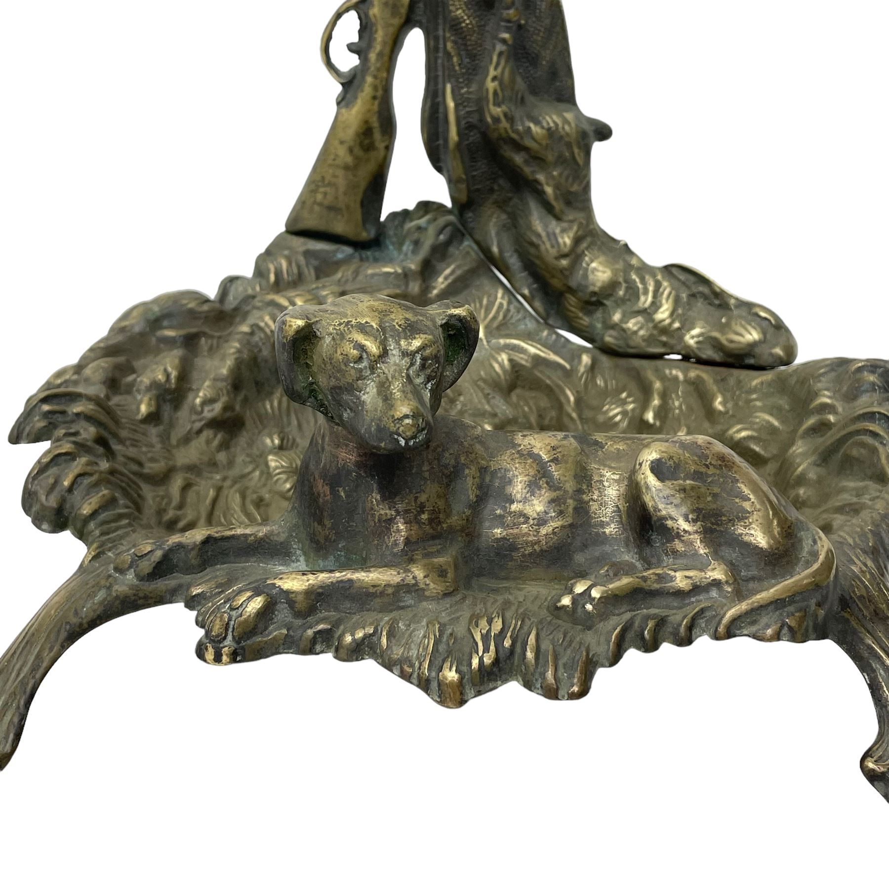 Pair of cast brass hallway umbrella or stick stands - Image 5 of 10