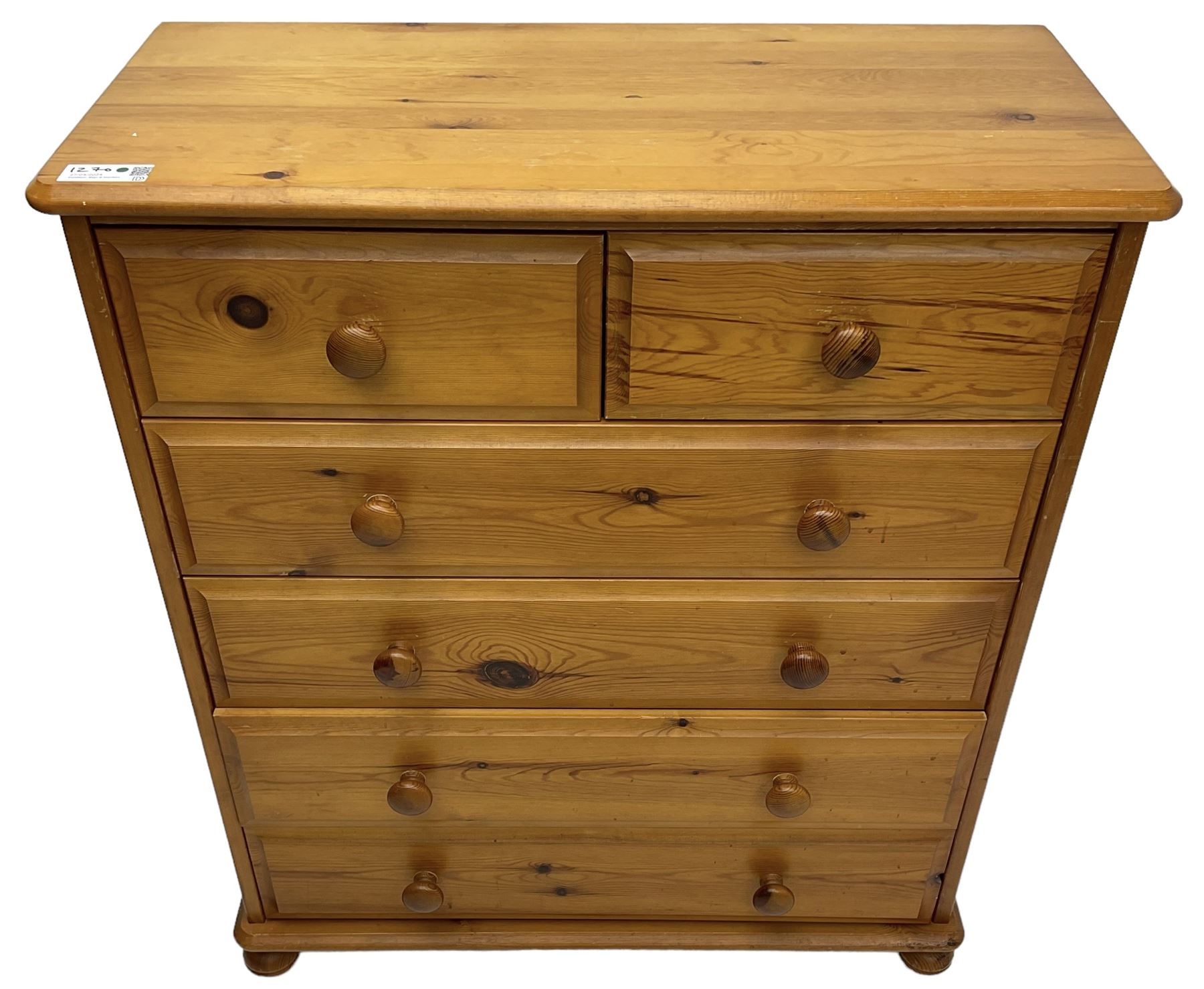 Polished pine chest - Image 9 of 12