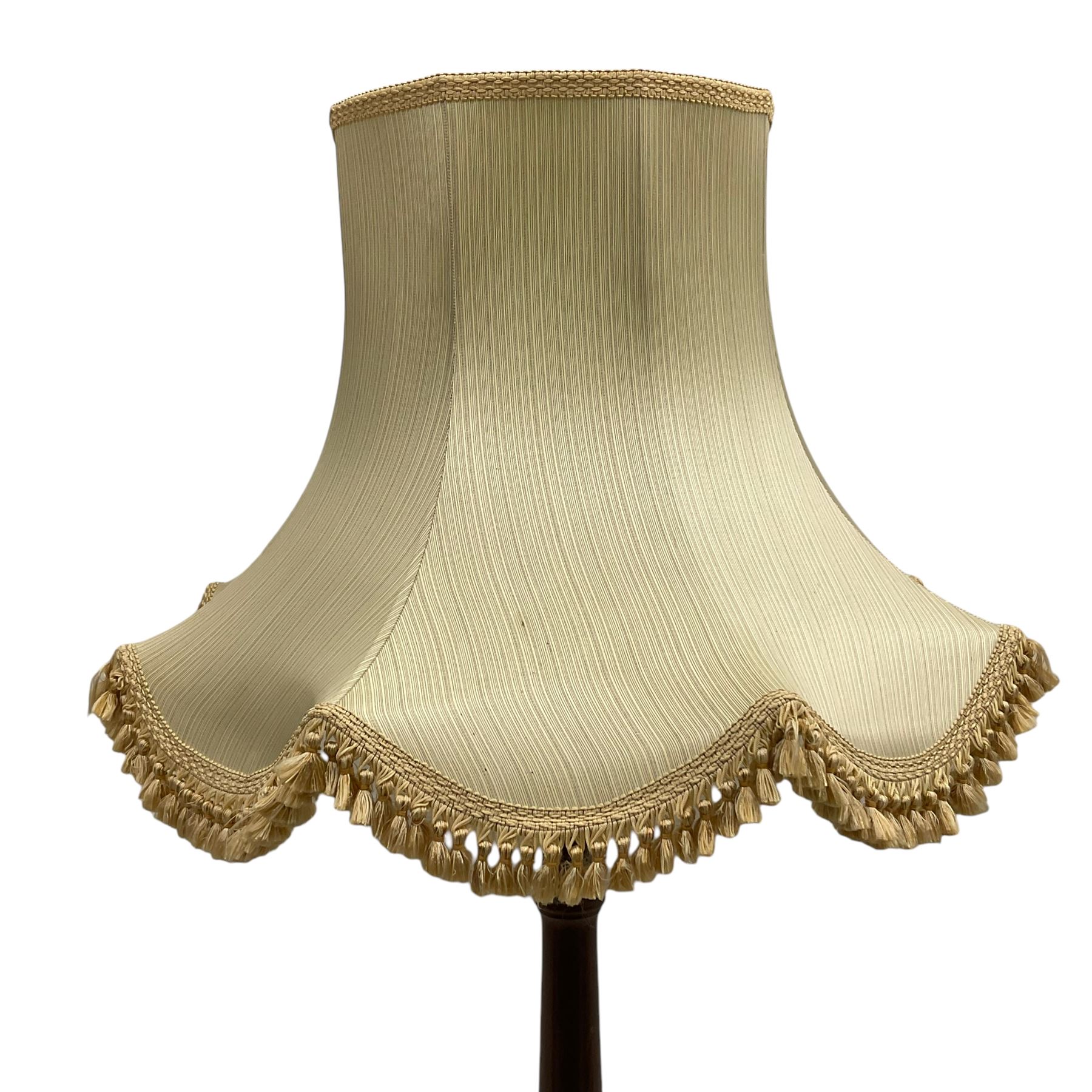 20th century walnut standard lamp - Image 3 of 4