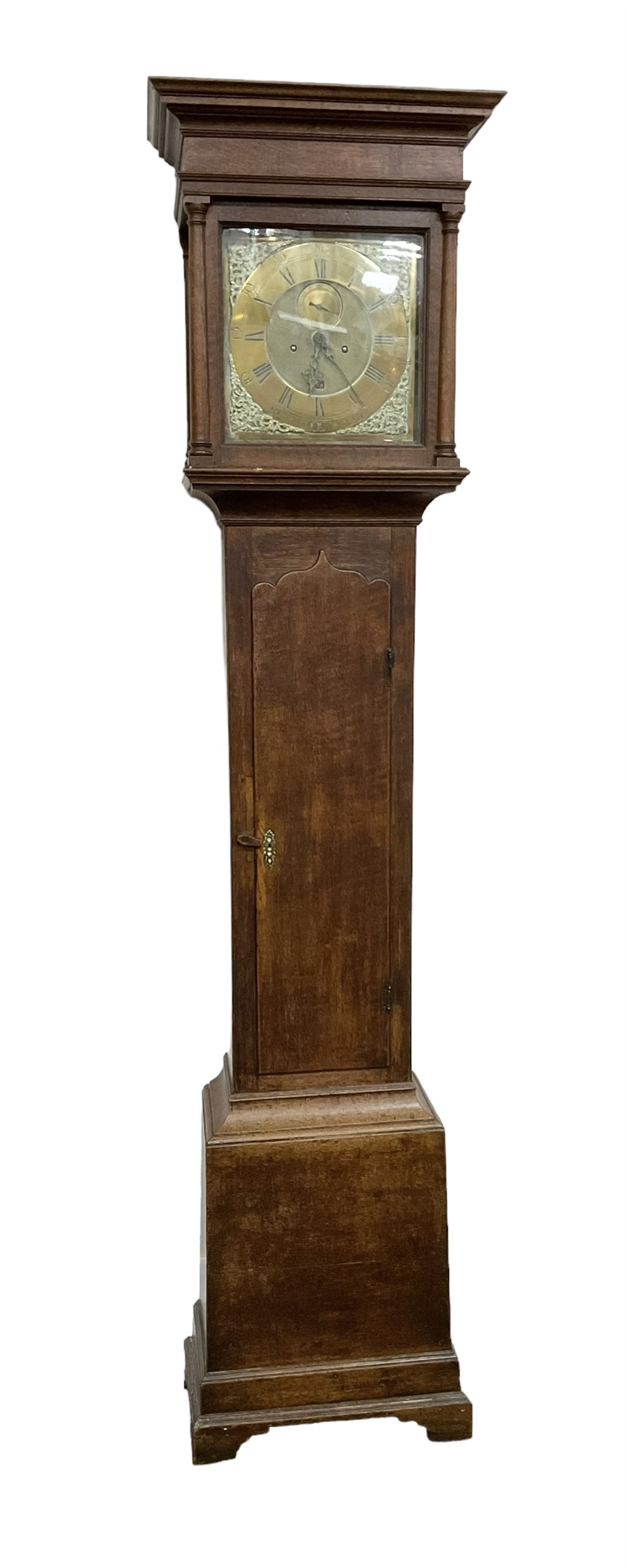 John Agar of York - late 18th century oak eight day longcase clock