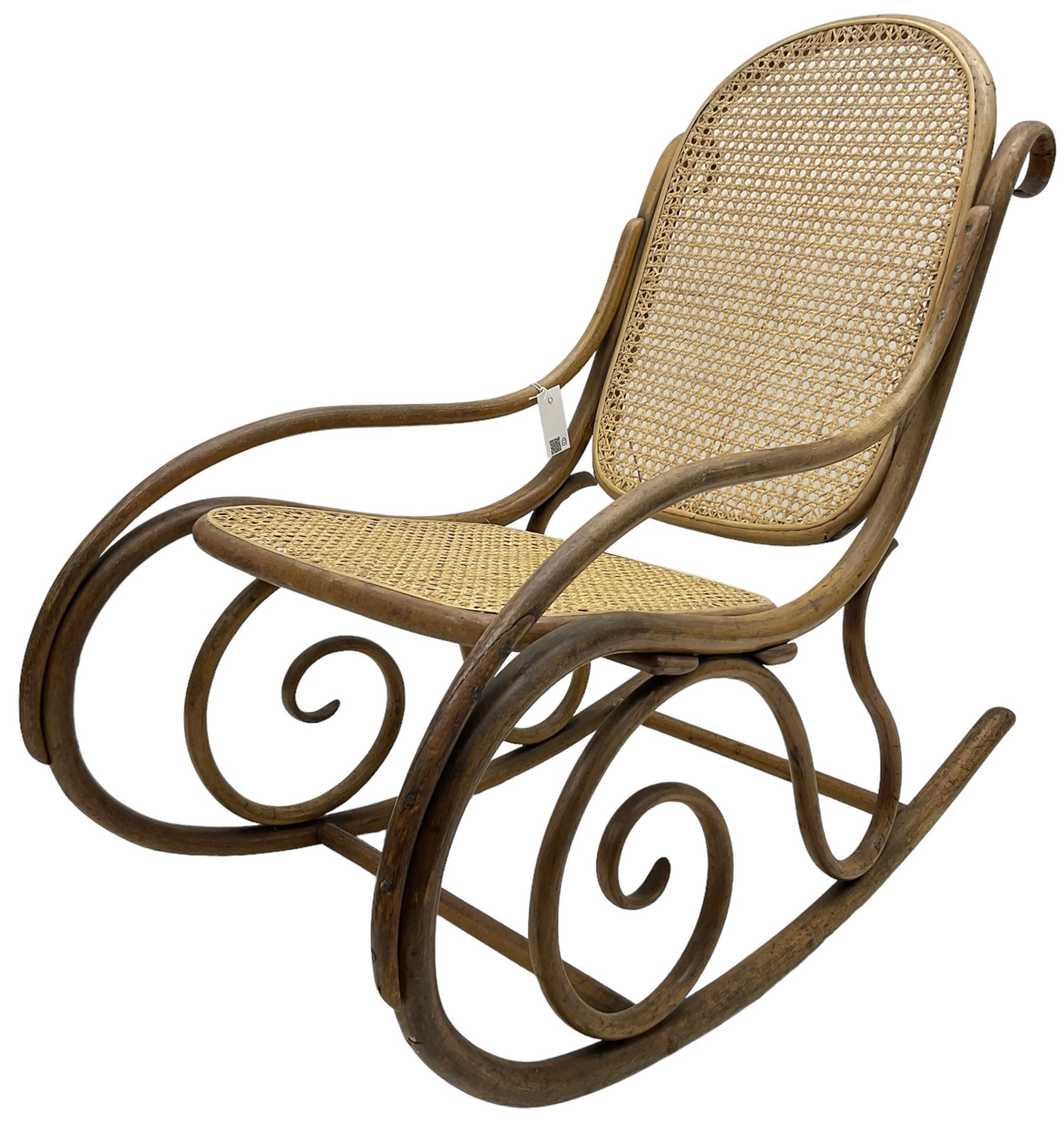Early 20th century Michael Thonet design bentwood rocking chair - Image 2 of 7