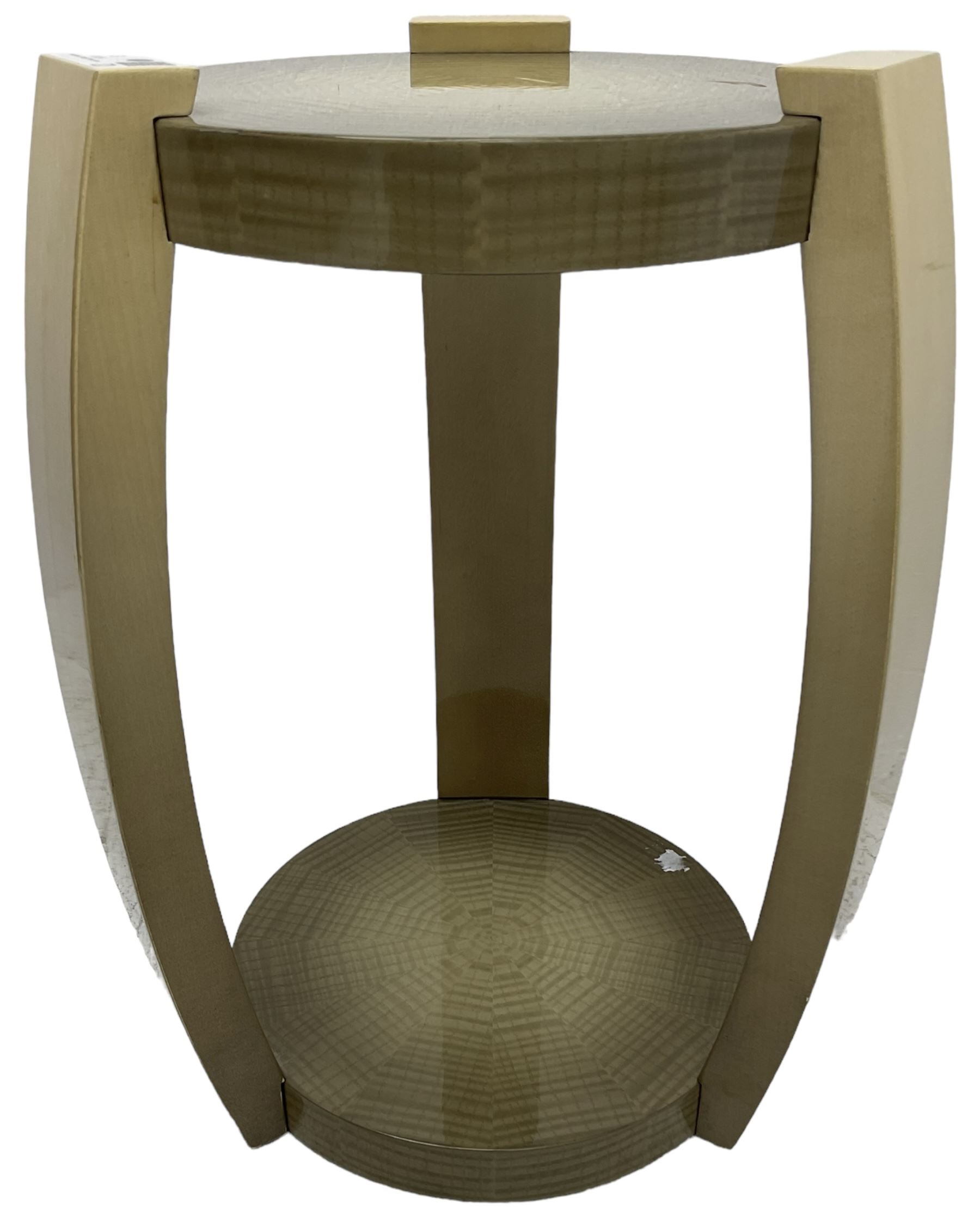Sally Sirkin Lewis for J Robert Scott - 21st century 'Harlow' two-tier occasional table - Image 3 of 4