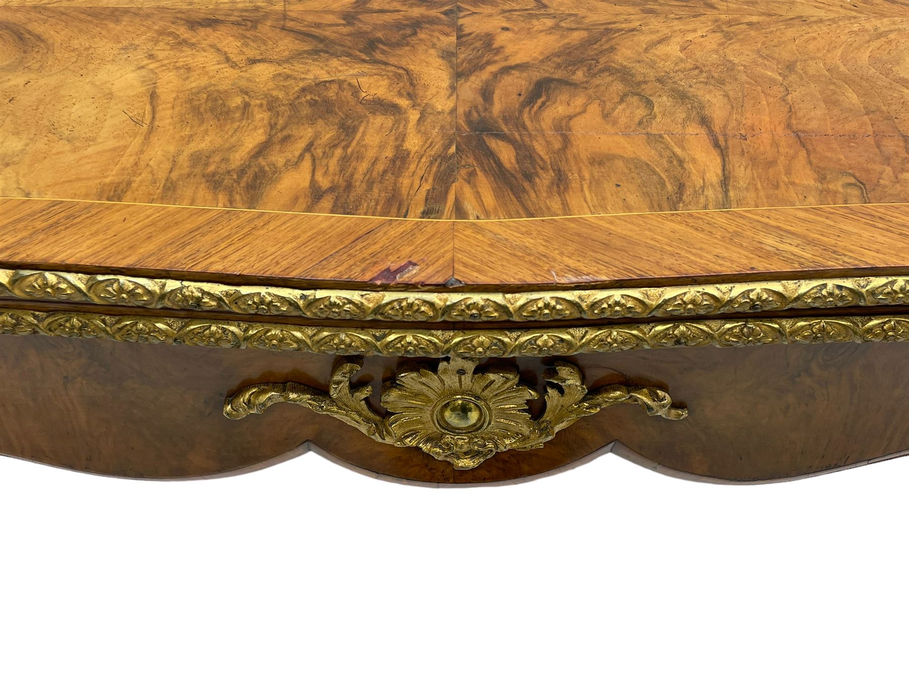 20th century French walnut and Kingwood card table - Image 10 of 15