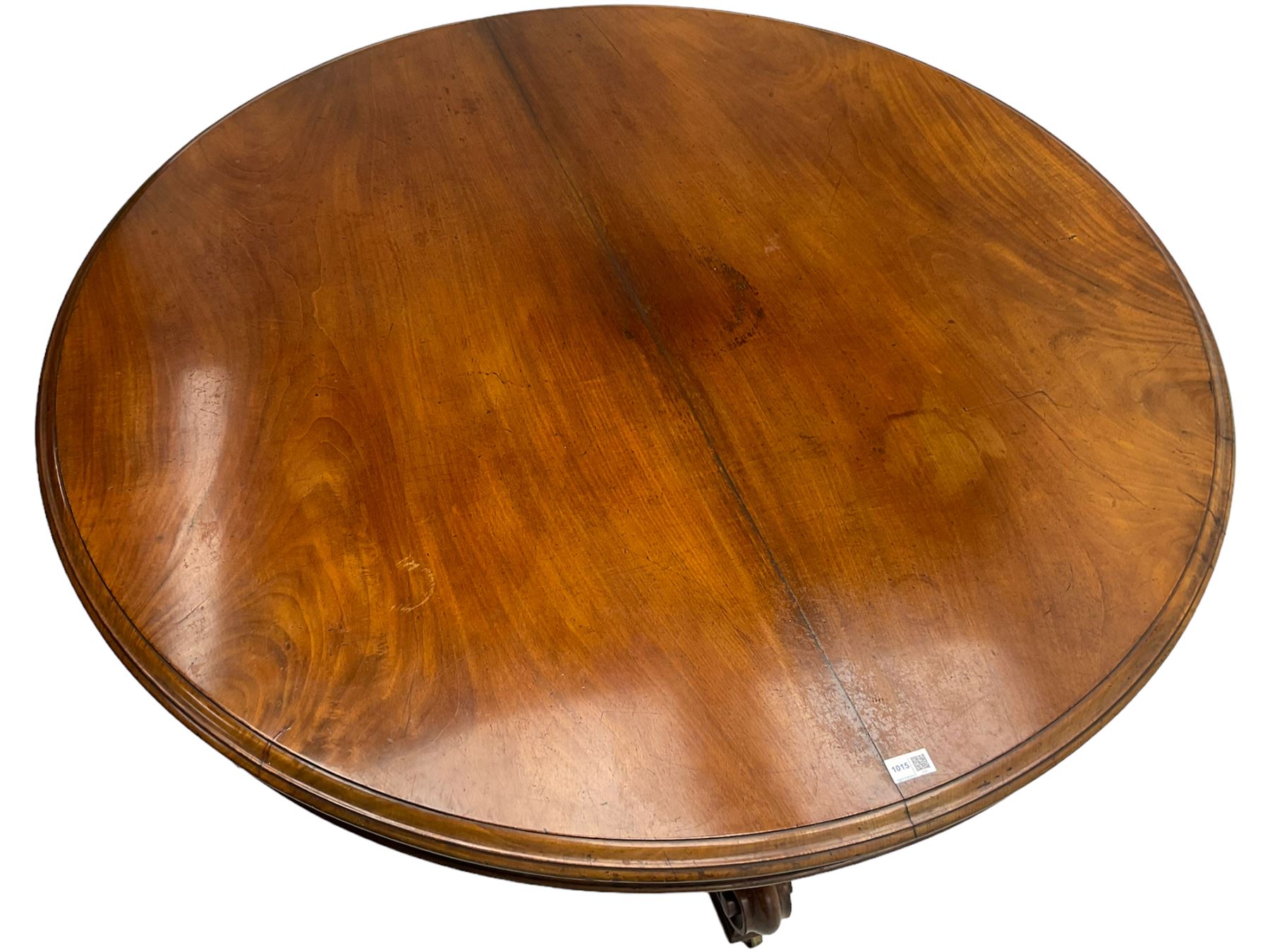 Early Victorian mahogany breakfast table - Image 6 of 7