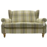Next Home - two-seat hardwood framed wingback sofa