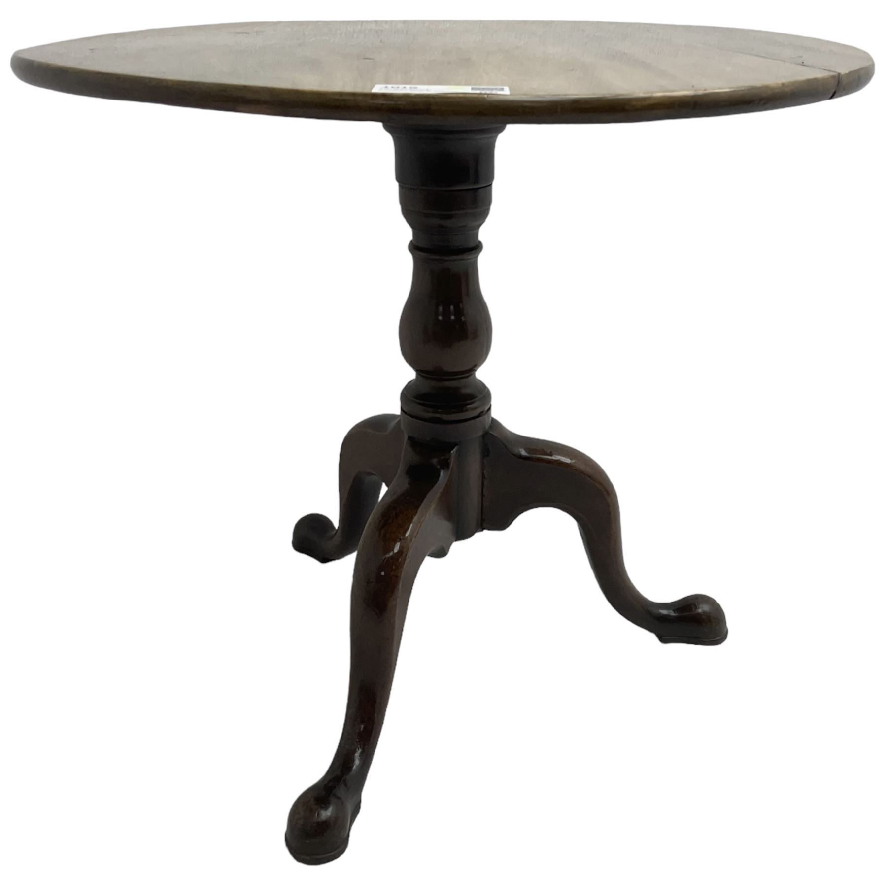 19th century mahogany pedestal table - Image 6 of 6