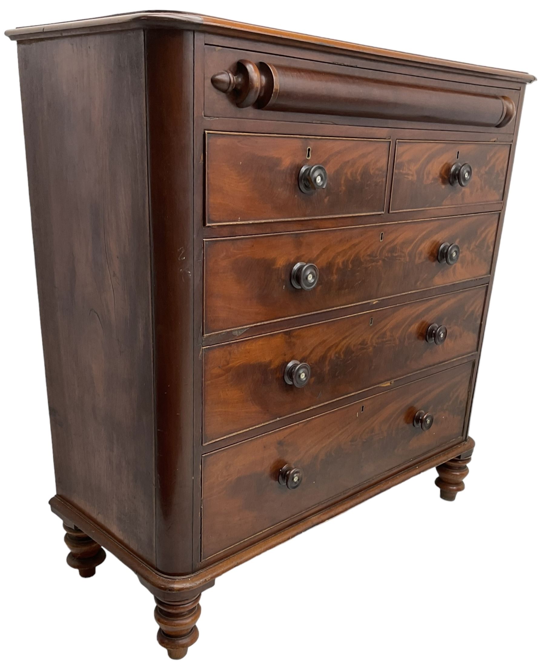 Victorian mahogany chest - Image 3 of 7