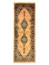 Persian pale peach ground rug