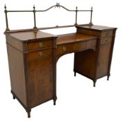 Regency mahogany twin pedestal sideboard