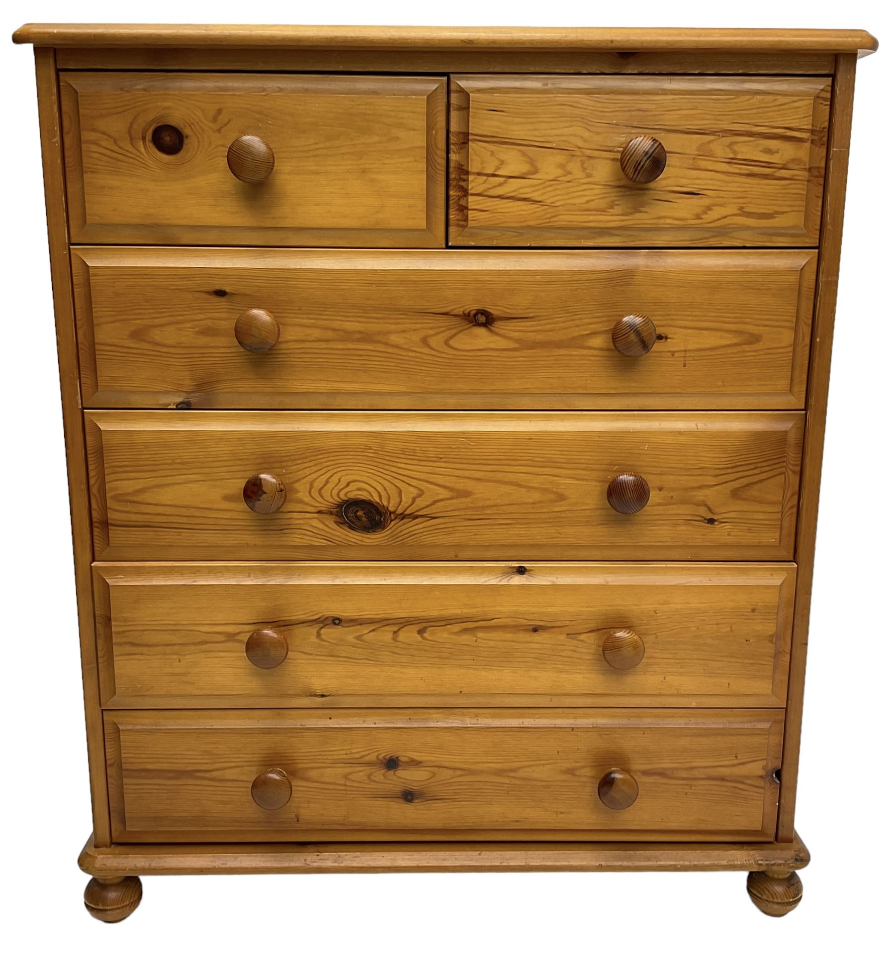 Polished pine chest - Image 12 of 12
