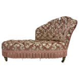 Early 20th century small chaise longue