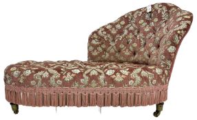 Early 20th century small chaise longue