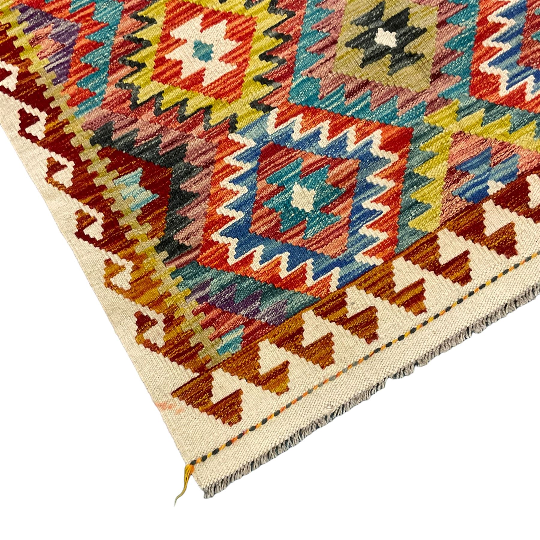 Chobi Kilim multi-coloured ground rug - Image 2 of 5