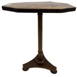 Simkin of London - 19th century figured walnut and mahogany occasional table