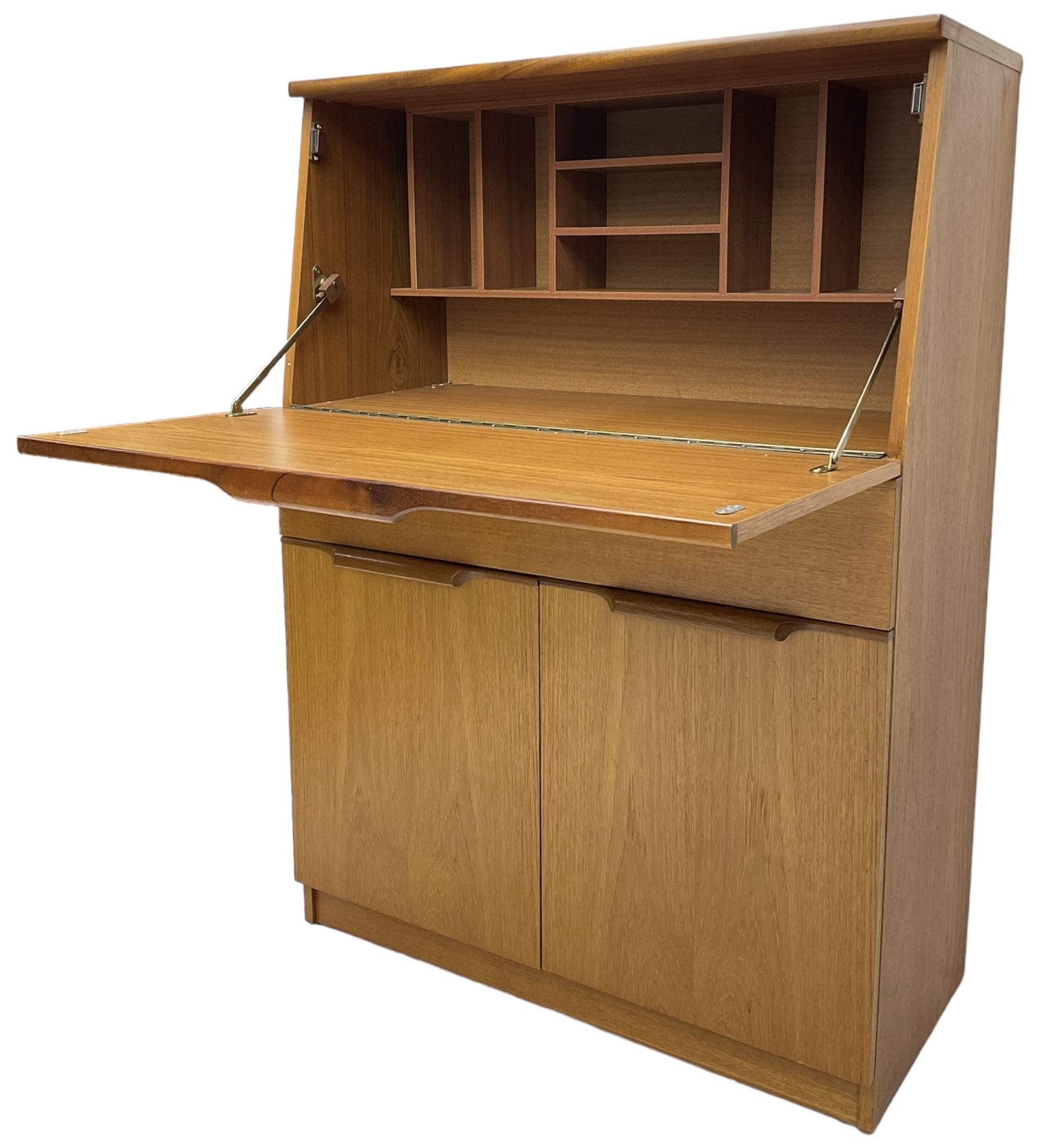 Mid-20th century teak bureau - Image 6 of 7