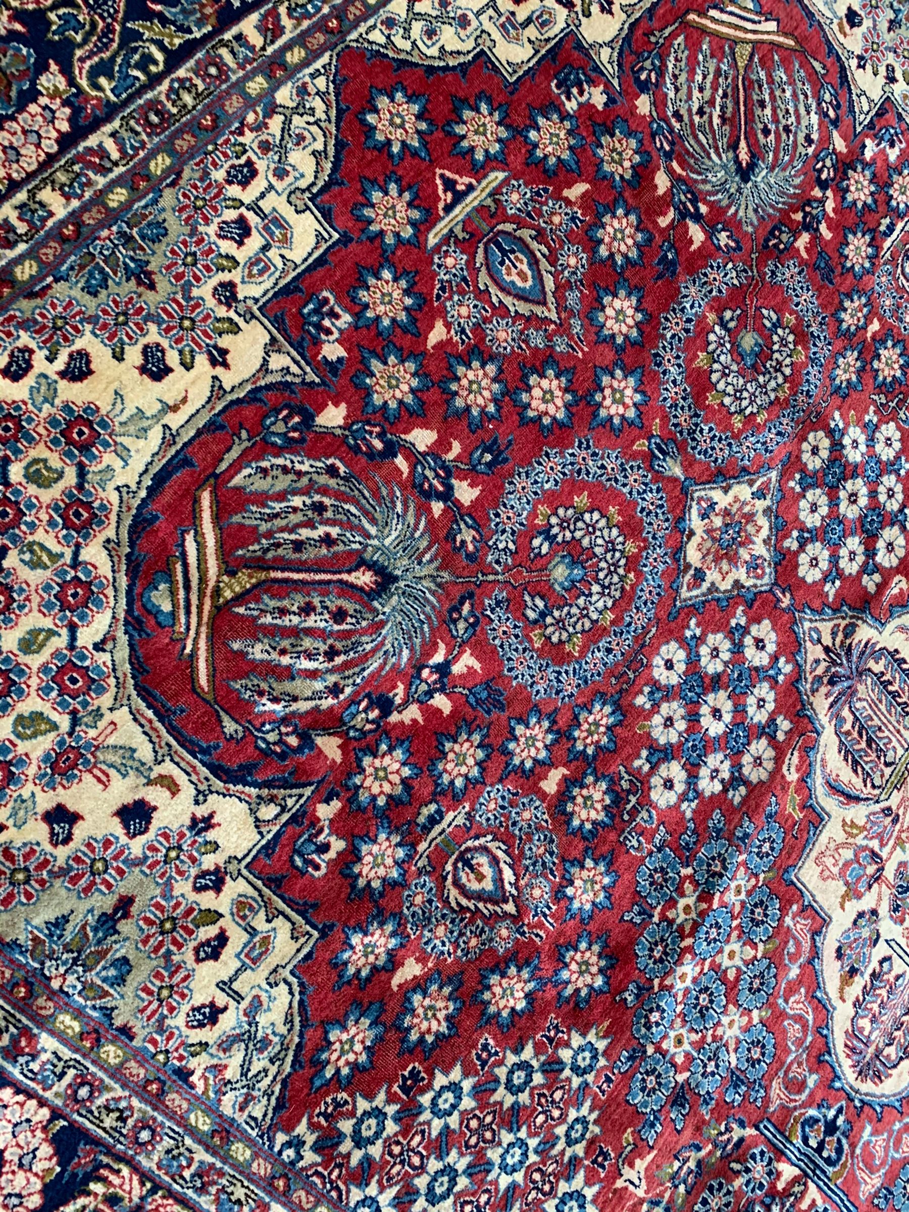 Persian red ground carpet - Image 5 of 10
