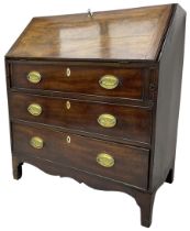 George III mahogany bureau