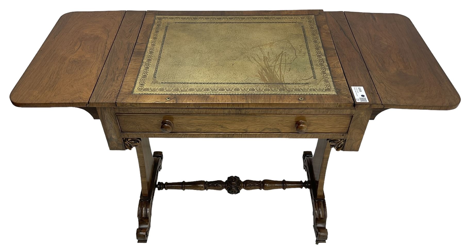 Regency rosewood writing table - Image 6 of 6