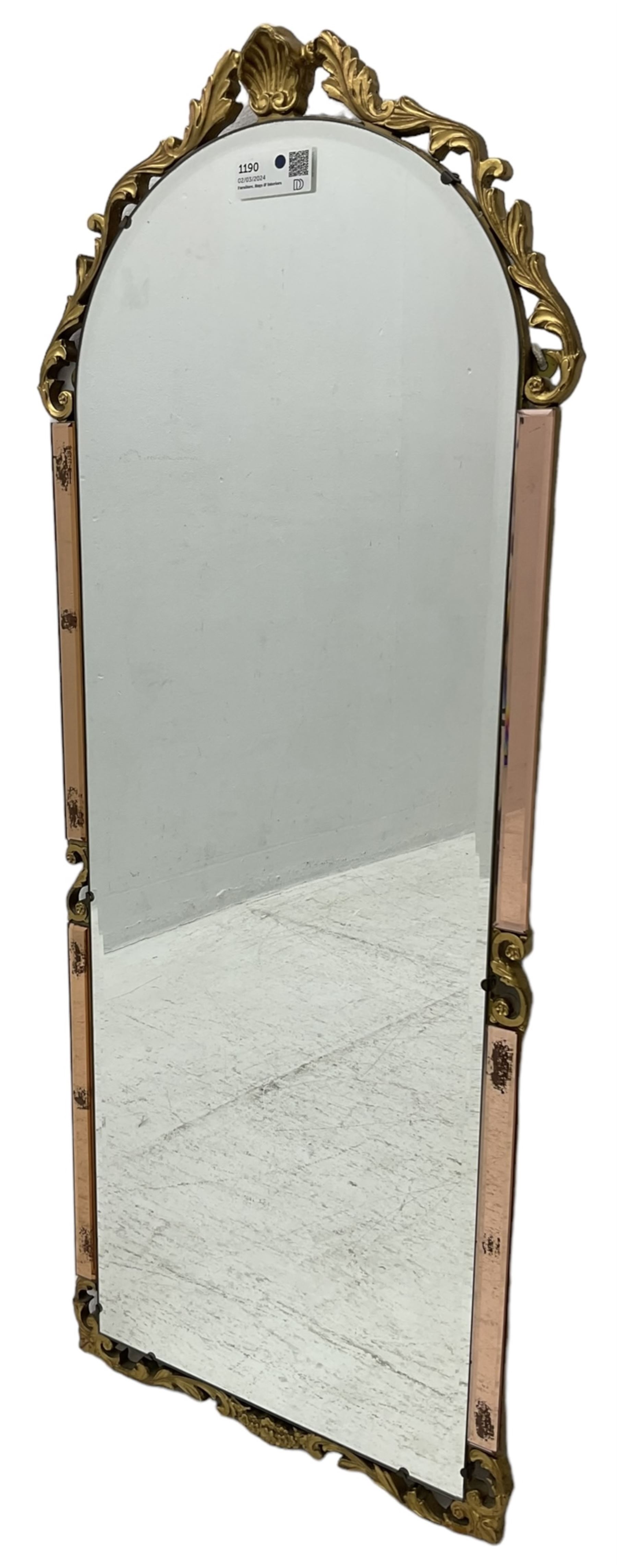 Mid-to-late 20th century wall mirror