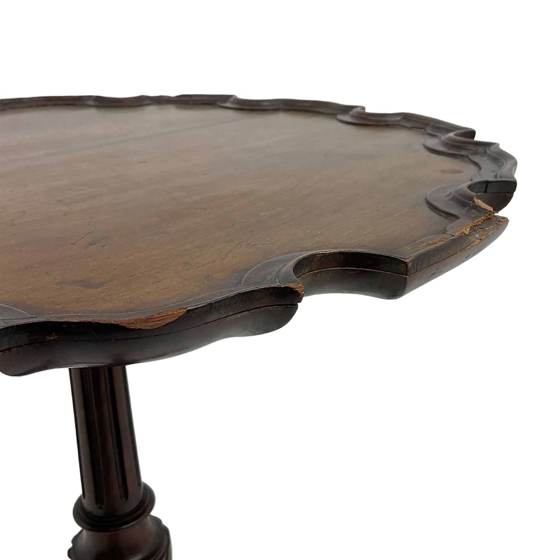 Georgian design mahogany tripod table - Image 3 of 8