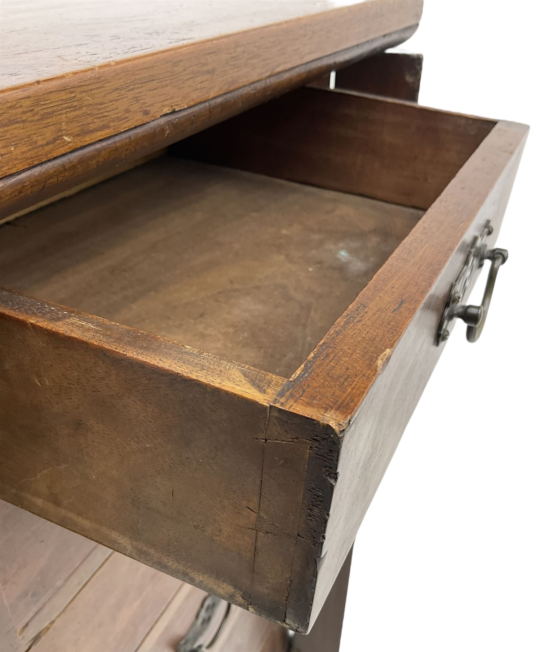 Late Victorian walnut Wellington chest - Image 5 of 6