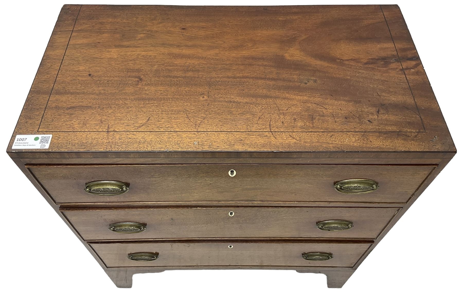 Regency mahogany chest - Image 6 of 6