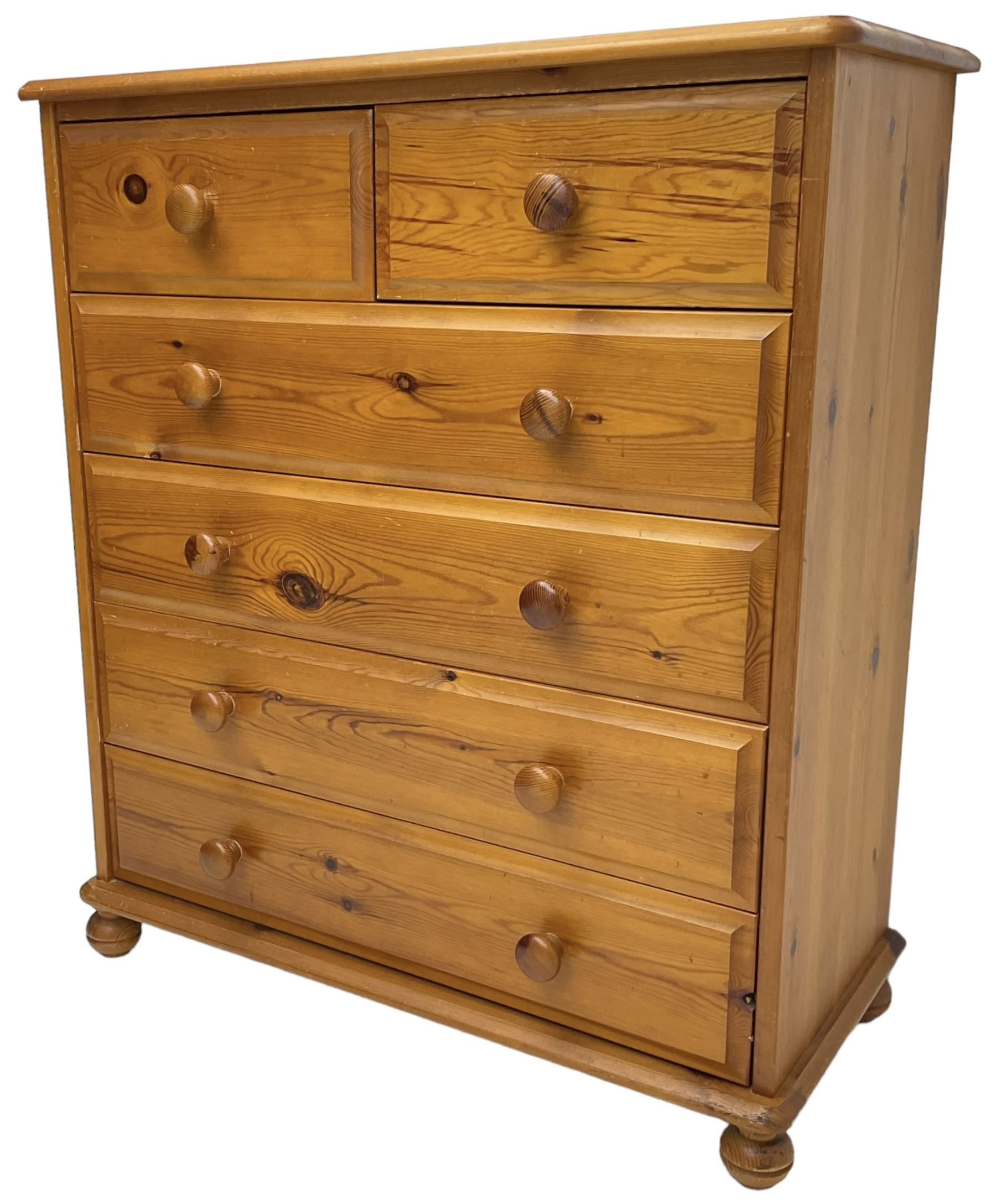 Polished pine chest - Image 8 of 12