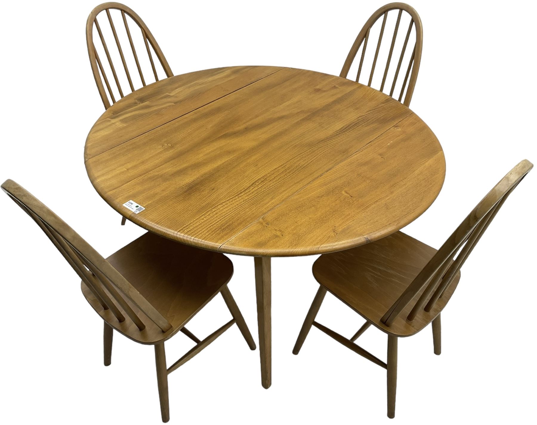 Ercol - elm and beech dining table - Image 7 of 7