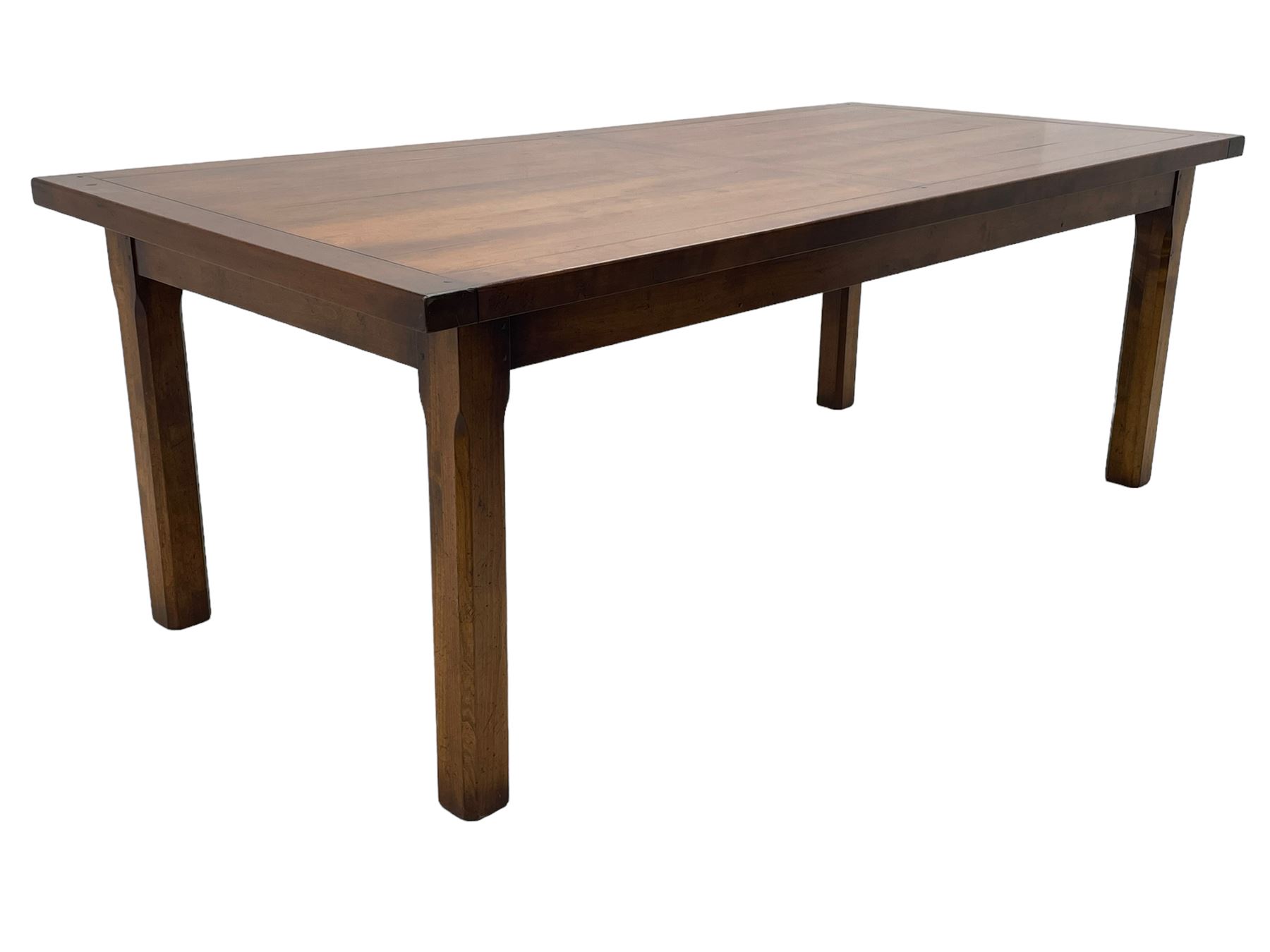 Contemporary French farmhouse design cherry wood dining table - Image 2 of 10