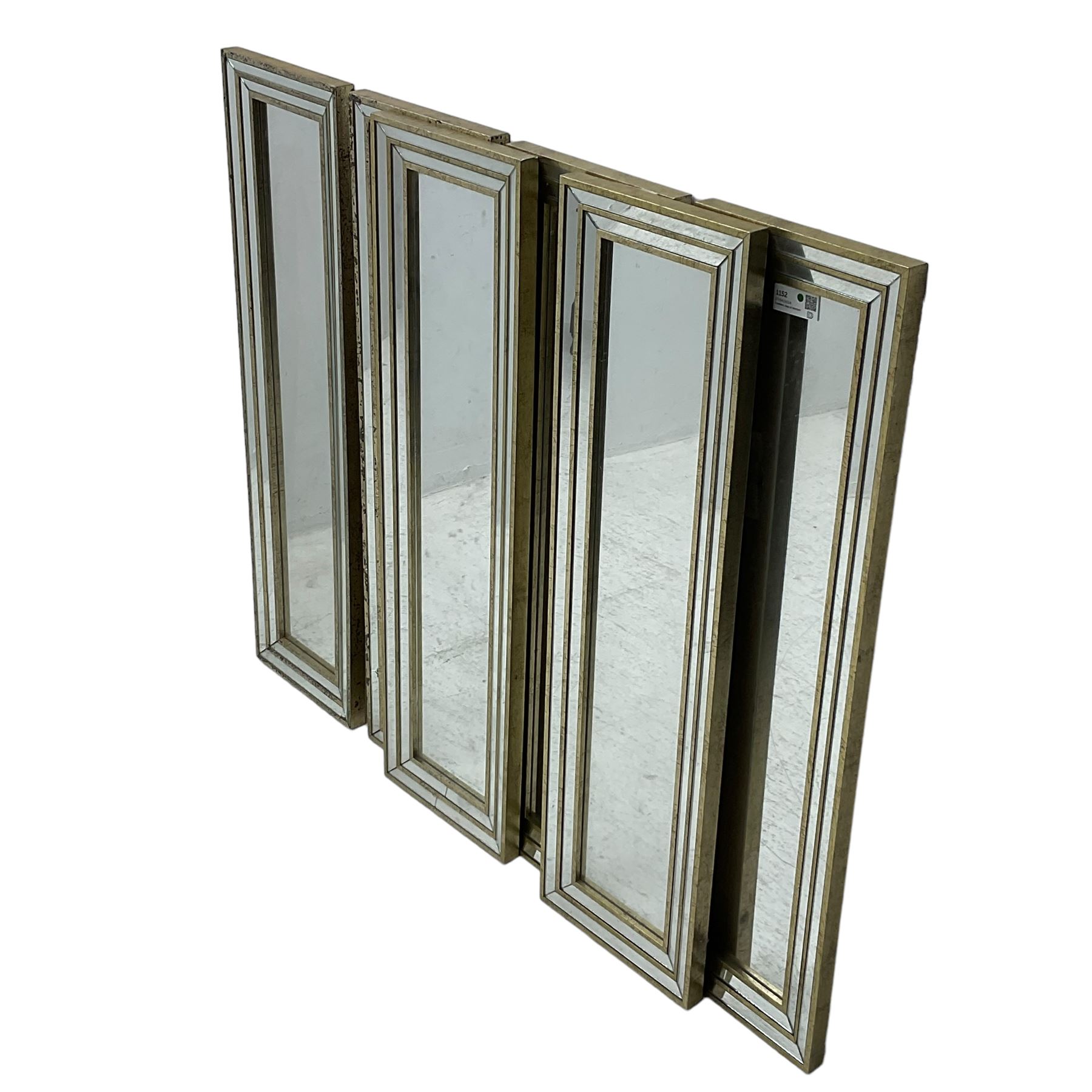 Six narrow rectangular wall mirrors - Image 4 of 4