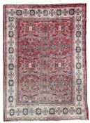 Persian red ground carpet