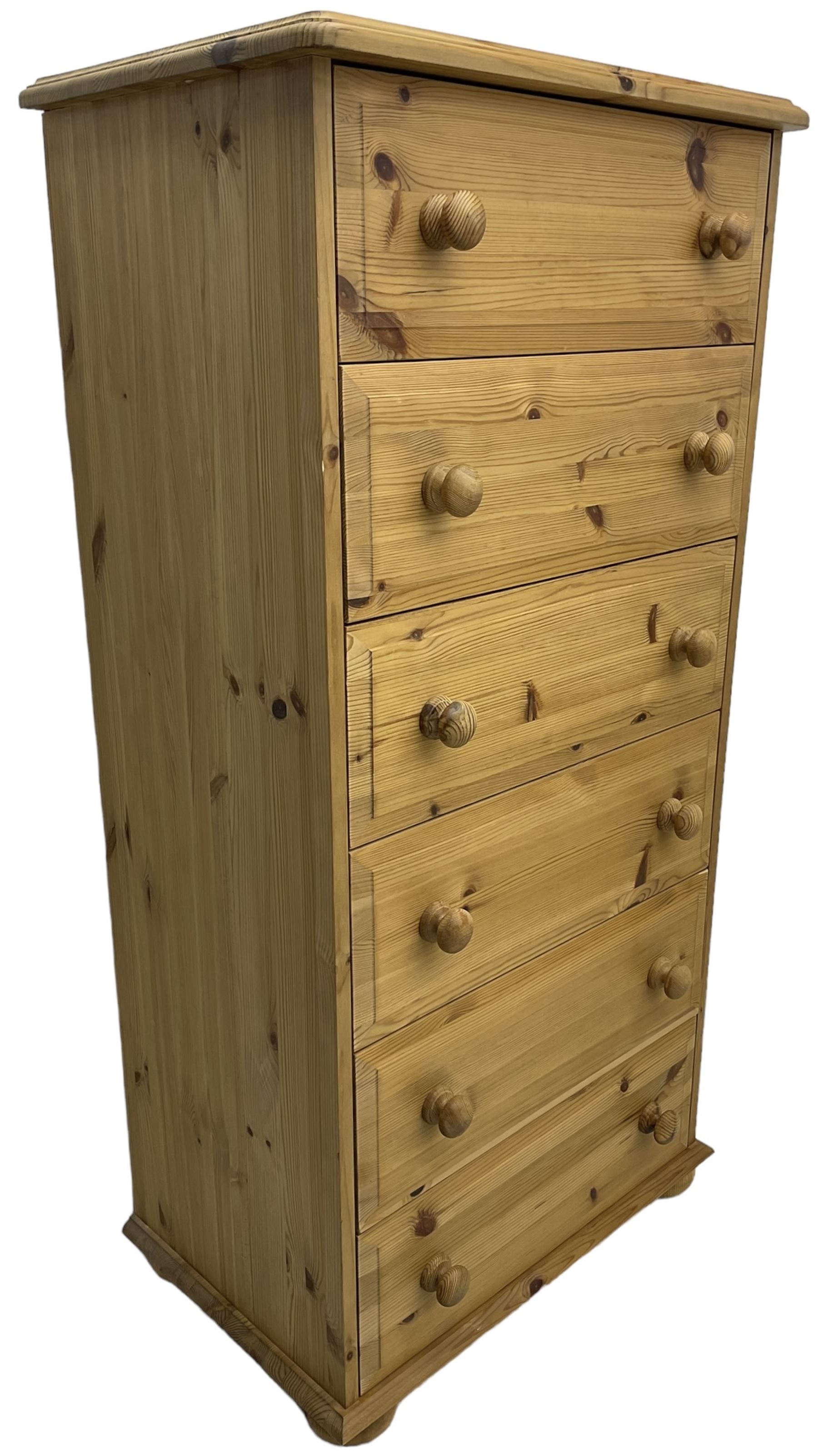 Traditional pine tall chest - Image 5 of 6